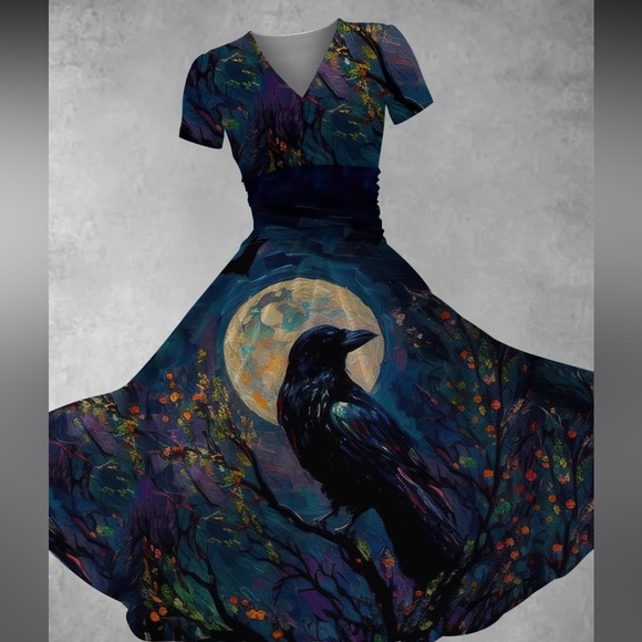 Crow Maxi Dress - Picture 3 of 4